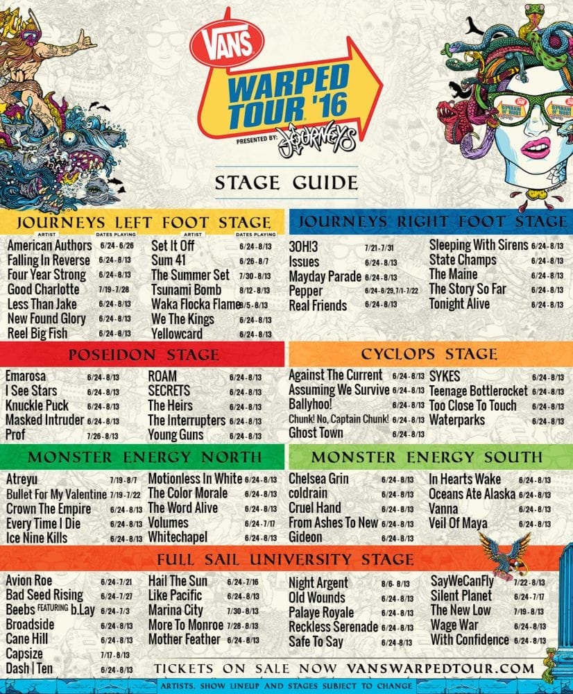 Warped Tour Going BackToTheBasics With 2016 Tour