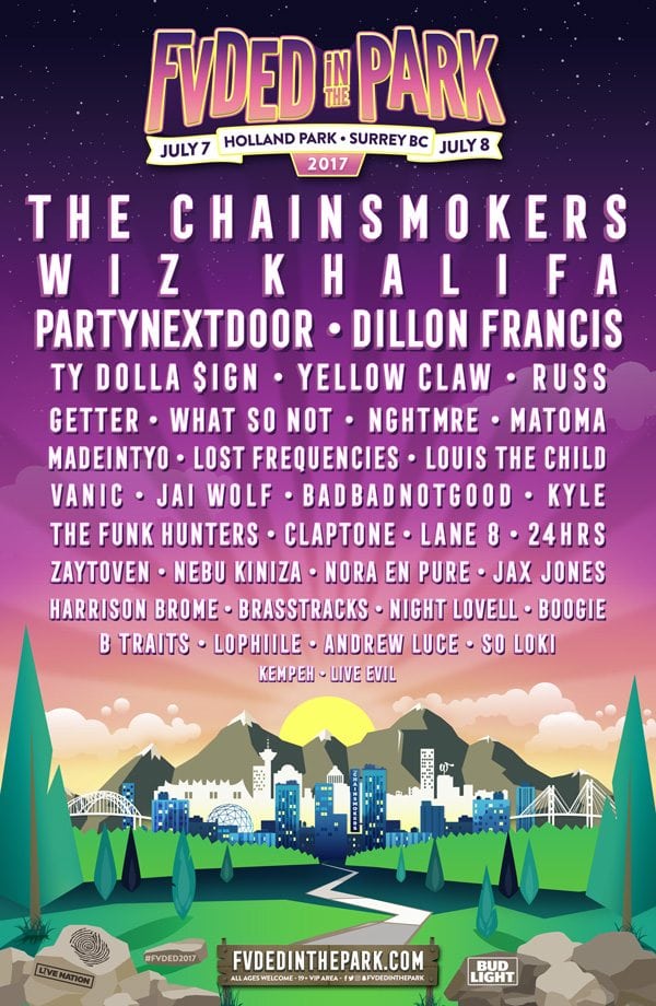 Fvded In The Park Drops 2017 & Announces The Chainsmokers as Headliners | Respect My Region