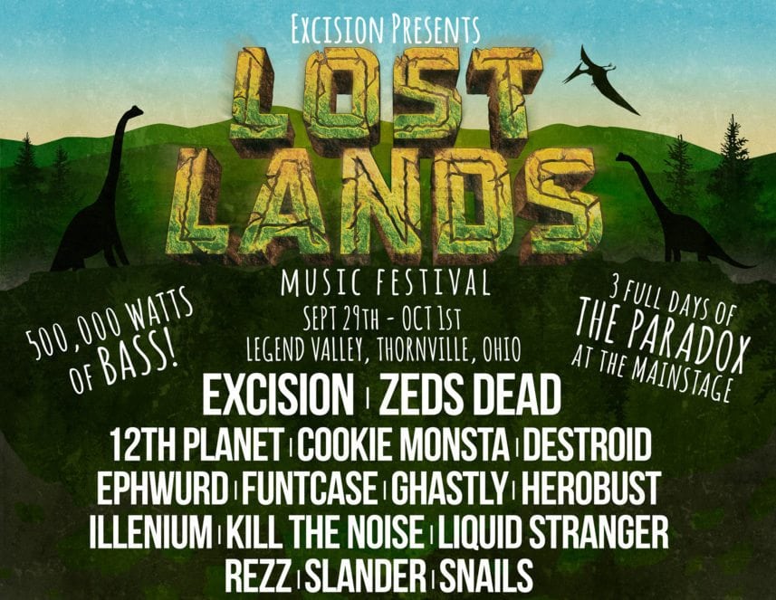 ohios lost lands music festival announces lineup pres by excision flyer lands
