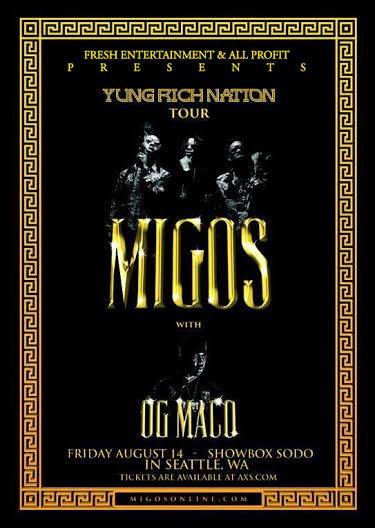 MIGOS OG MACO LIVE In Concert At Showbox Sodo 8 14 Respect My 
