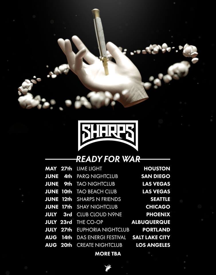 Proud to Announce my 2016 Summer Tour and Mini Mix! More Dates TBA! https://soundcloud.com/sharpsmusic/sharps-ready-for-war-tour-mix Bookings: Shawn@1923management.com