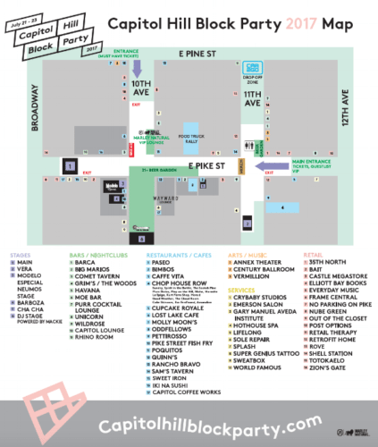 What You Can & Cannot Bring To Cap Hill Block Party 2017 | Block party map