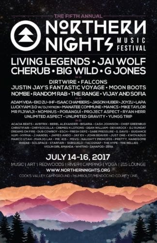 Jai Wolf & Dirtwire Announced For California's Northern Nights Music Festival