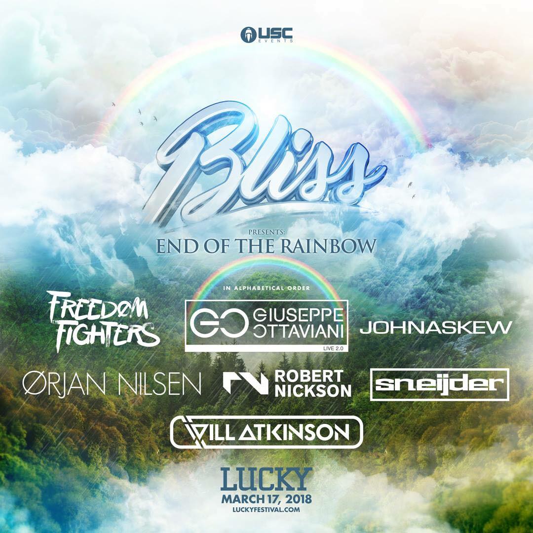 USC Events Announces Lucky 2018 Lineup & Bliss Stage