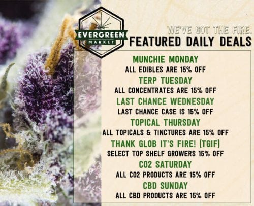 evergreen market deals