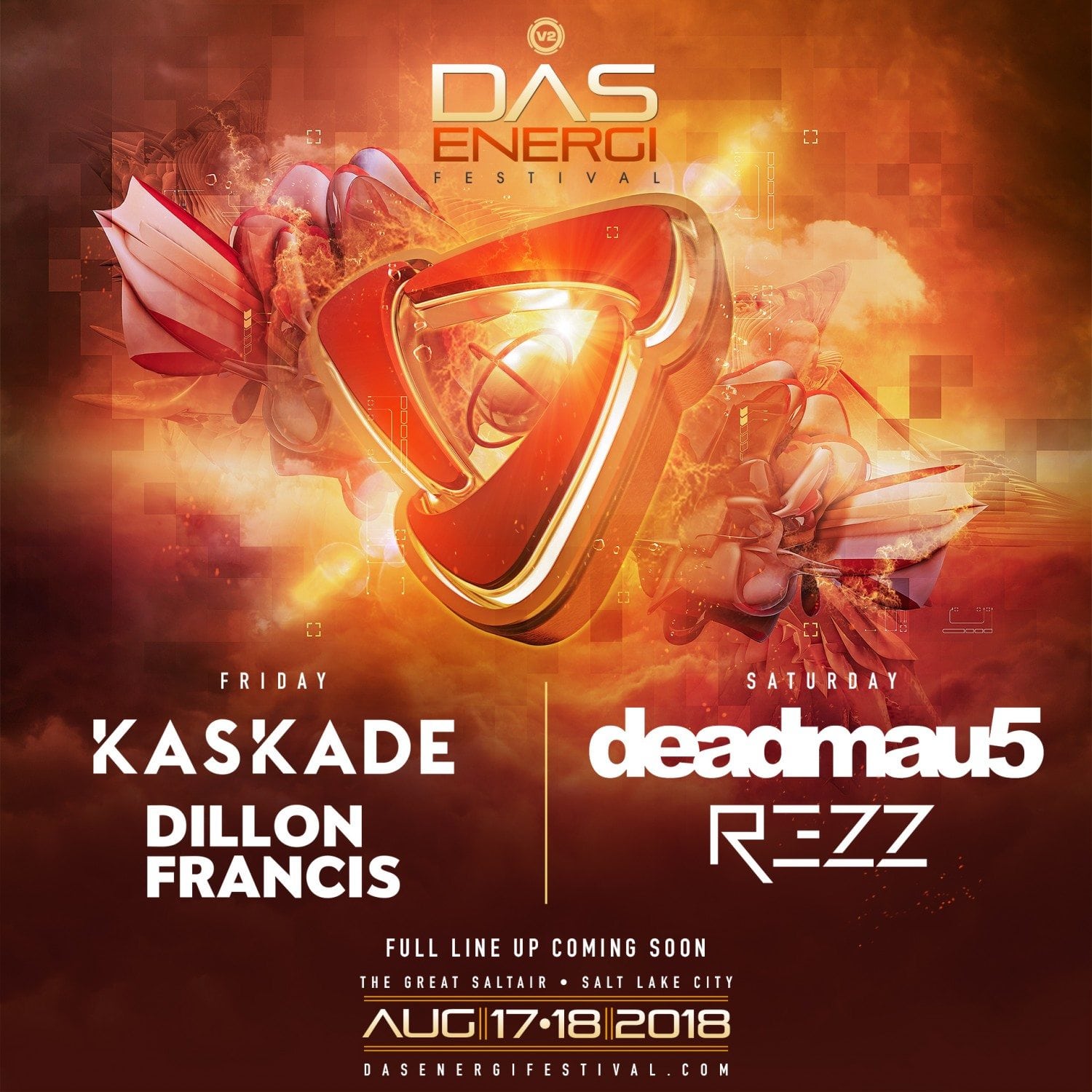 Das Energy 2018 Announced!! Ft. Kaskade, Deadmau5, Ress + More