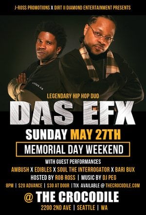 Legendary Rap Group Das EFX Invades Seattle May 27