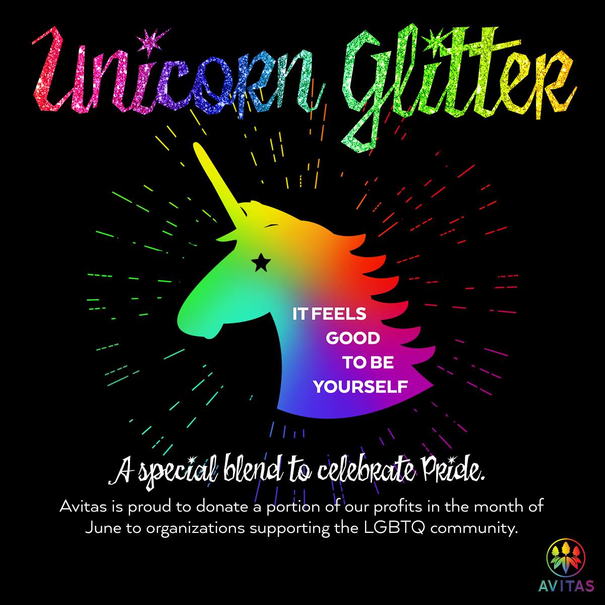 Avitas Celebrates Pride Month With The Unicorn Glitter Strain