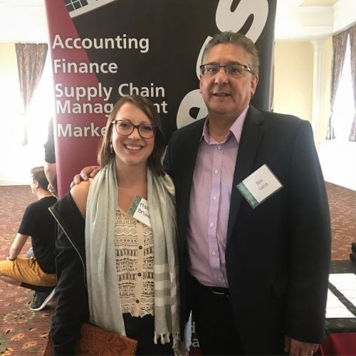 Both CWU Alumni, LCB Director, Rick Garza poses with author Masha Brown.