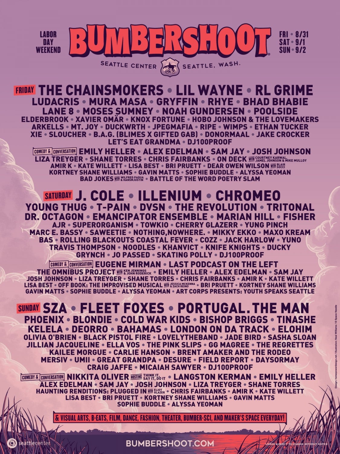 Bumbershoot 2018 Features A Star Strapped Lineup