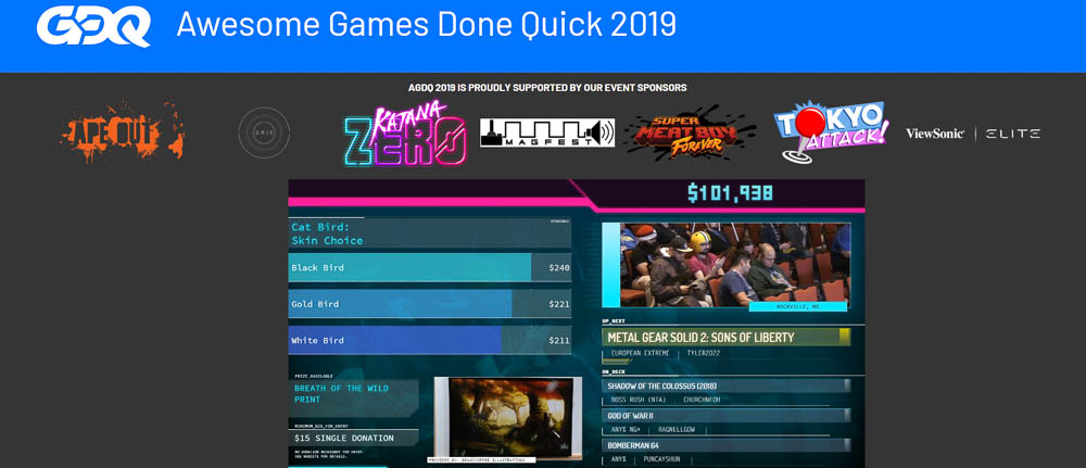 Games Done Quick Hosts Week Long Twitch Stream For Cancer Research
