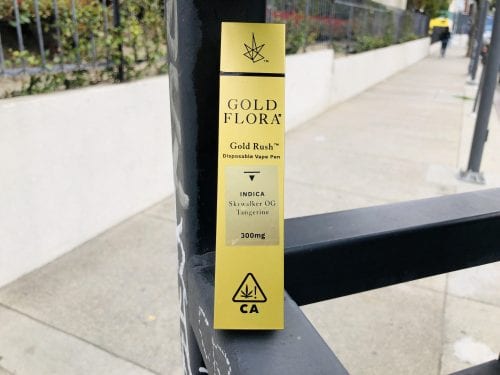 Gold Flora Disposable Cartridge Review (Ft. Skywalker OG Tangerine)
