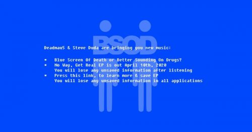 Joel Zimmerman and Steve Duda Reconnect To Bring Us The Return of BSOD + 4-Song EP "No Way Get Real"