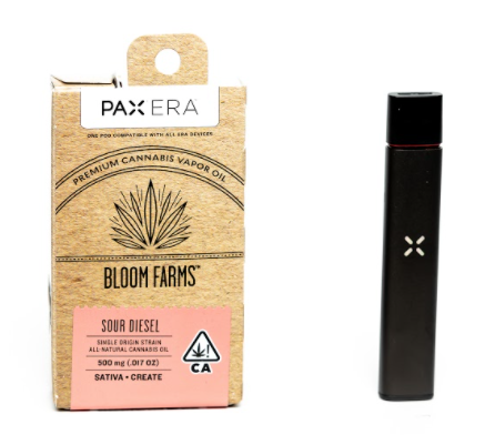 The Sour Diesel PAX Pod Review Featuring Bloom Farms In California