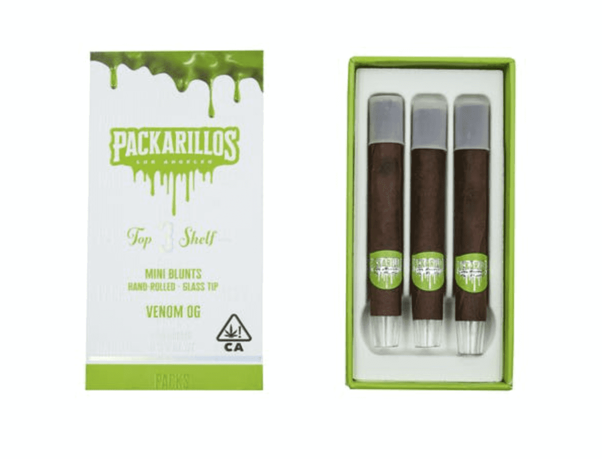 Venom OG Packarillos blunt pack box and blunts