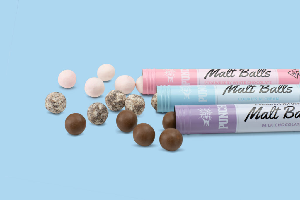 California's Punch Edibles Introduces Five New Flavors Of Chocolate Malt Balls And Cookie Delights