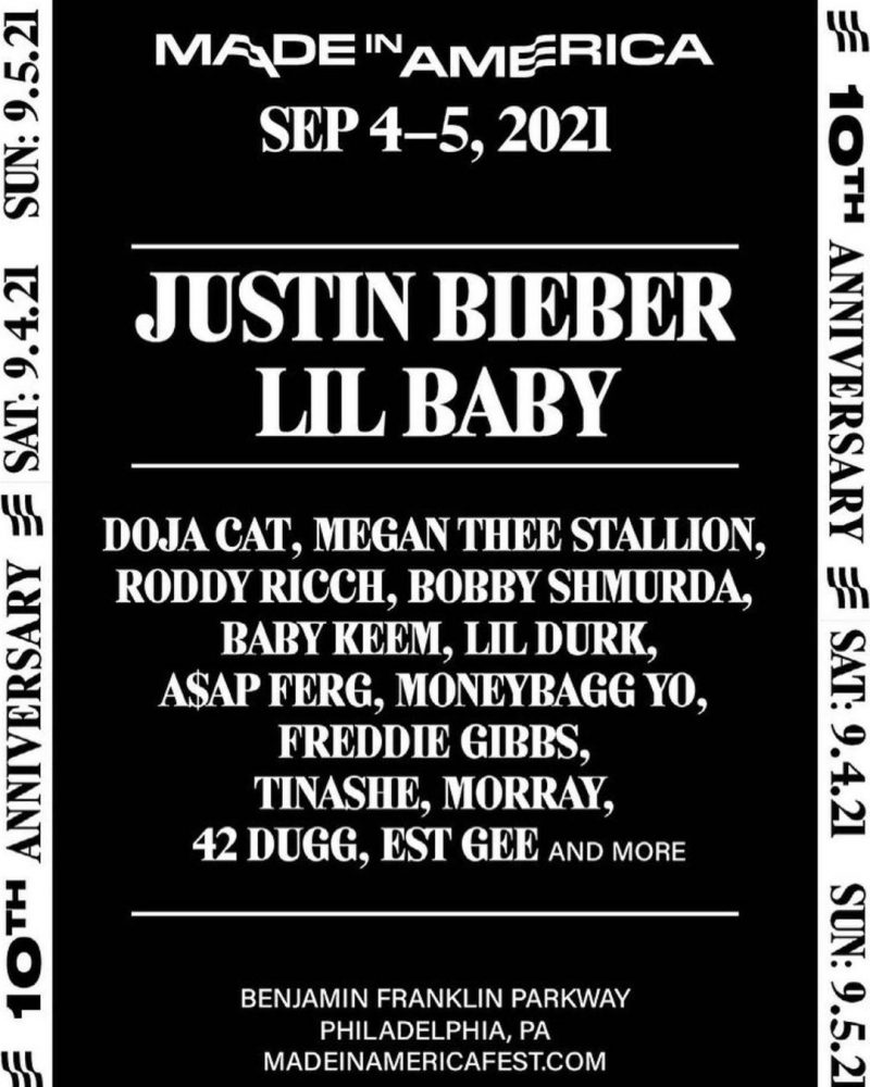 MADE IN AMERICA 2021 Lineup Announced Where to Buy Tickets