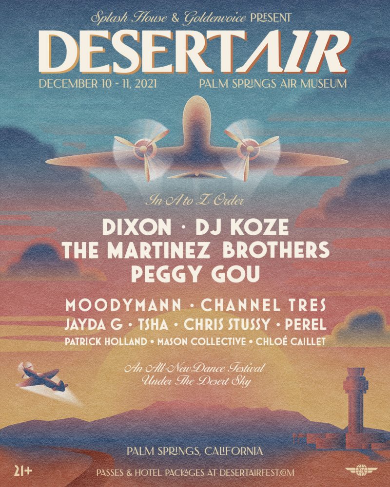 New Music Festival Desert Air Presented by Goldenvoice and Splash House, Coming to Palm Springs in December