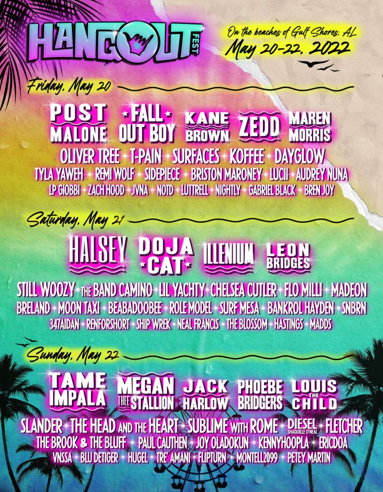 Hangout Music Festival Lineup 2022