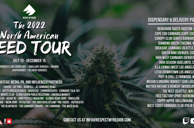 Respect My Region Debuts 17 Original Cannabis Podcast Series As Part Of The 2nd Annual North American Weed Tour