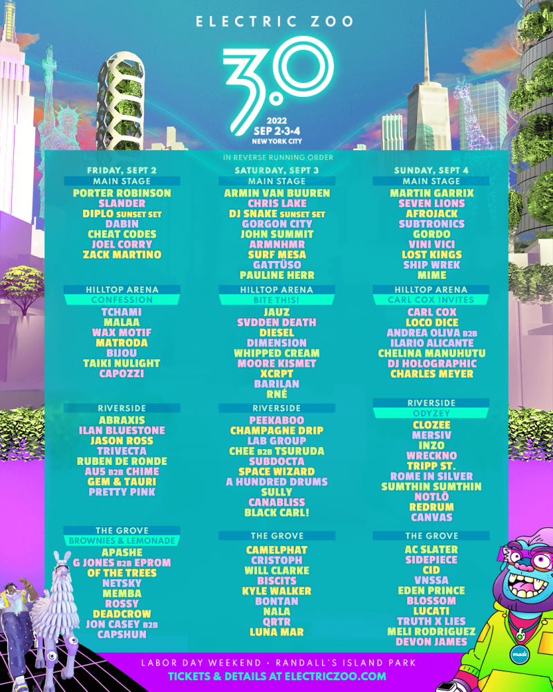 13th Edition of Electric Zoo Features New 3.0 Theme This Labor Day Weekend