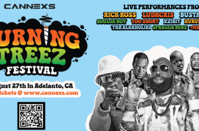 Burning Treez Festival Hits Adelanto Stadium Ft. Rick Ross, Ludacris, Busta Rhymes, and More This August