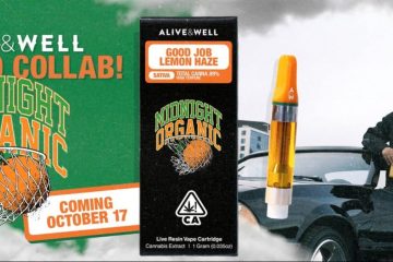 Alive & Well Collabs with Larry June's Midnight Organic to Produce "Good Job!" Lemon Haze Live Resin Vape Carts 