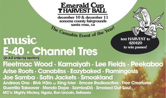 emerald cup harvest ball music line-up