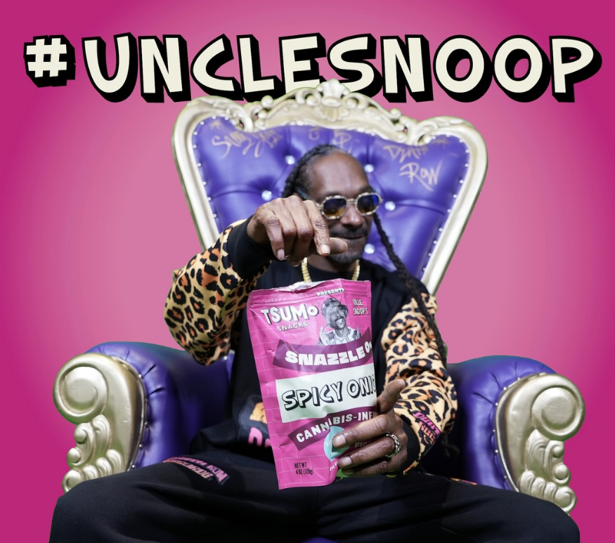 TSUMo Snacks Teams Up With Snoop Dogg For New Savory Cannabis Edible "Snazzle Os"