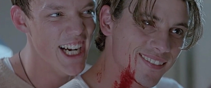 Matthew Lillard and Skeet Ulrich in Scream (1996).