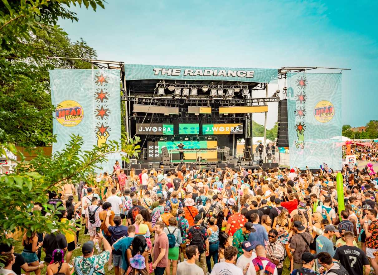 the radiance stage at heatwave festival in chicago