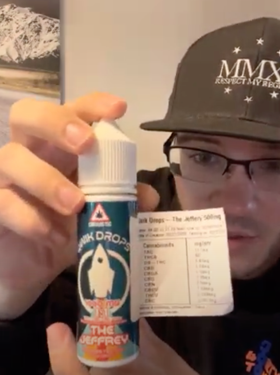 The Jeffrey: 1000MG Cannabinoid Beverage Additive From Qwik Drops [Official Review]