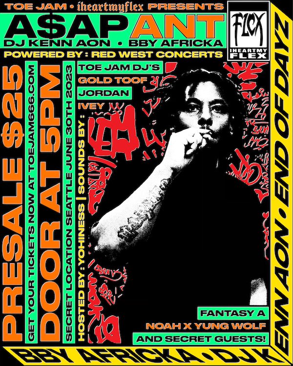 Toe Jam Is Bringing AAP Ant and Stellar Entertainment To Seattle