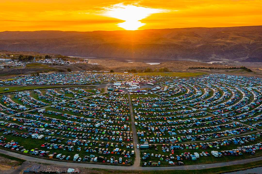 Gorge Amphitheatre campground for Beyond Wonderland