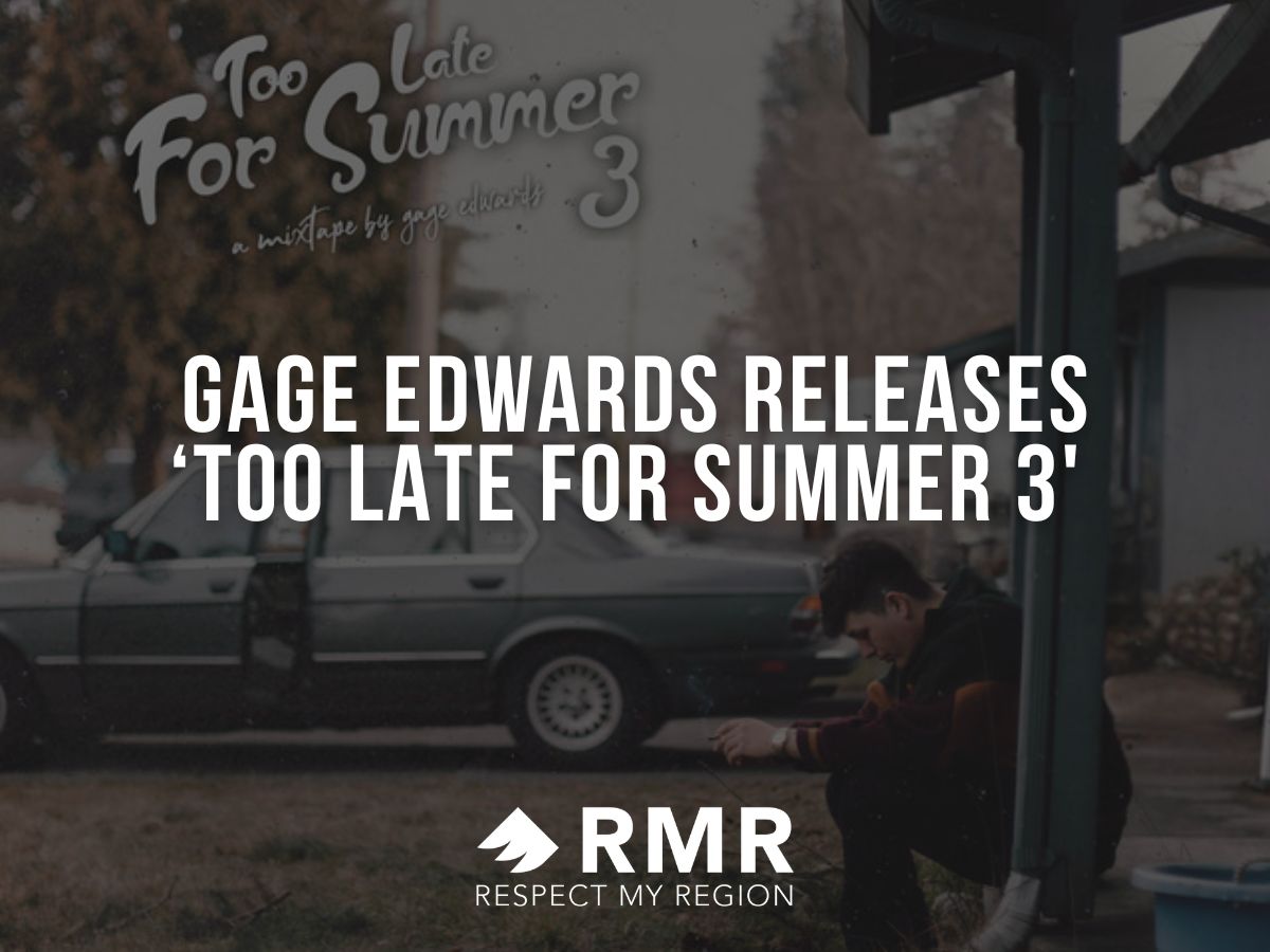 Gage Edward's Too Late For Summer 3 Album Cover w/RMR Logo