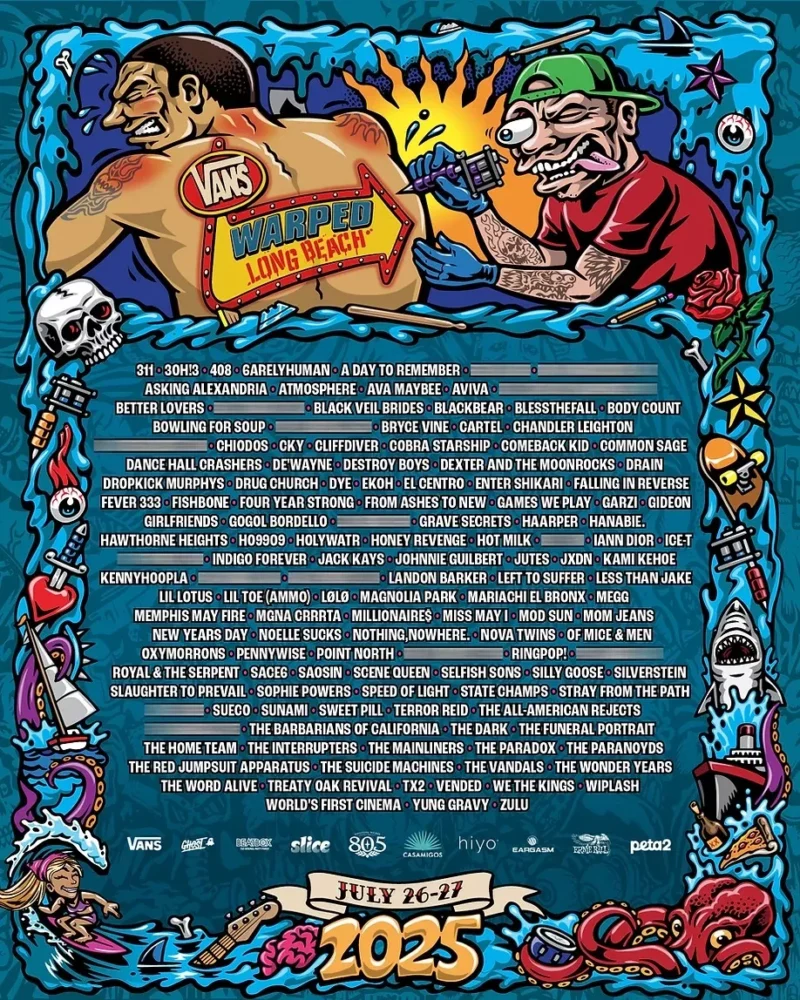Vans Warped Tour is Back with Three Festival LineUps For 2025